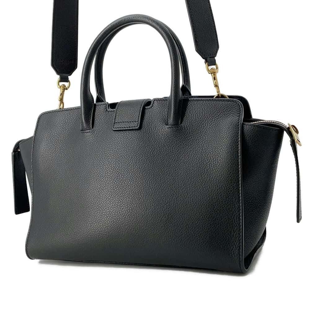 Saint Laurent Paris Black Cabas handbag bag Baby Downtown shoulder